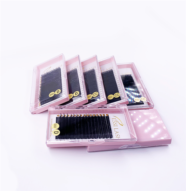 0.03 Russian Volume Cashmere Silk Mink Eyelashes Extensions C/CC/D/DD 